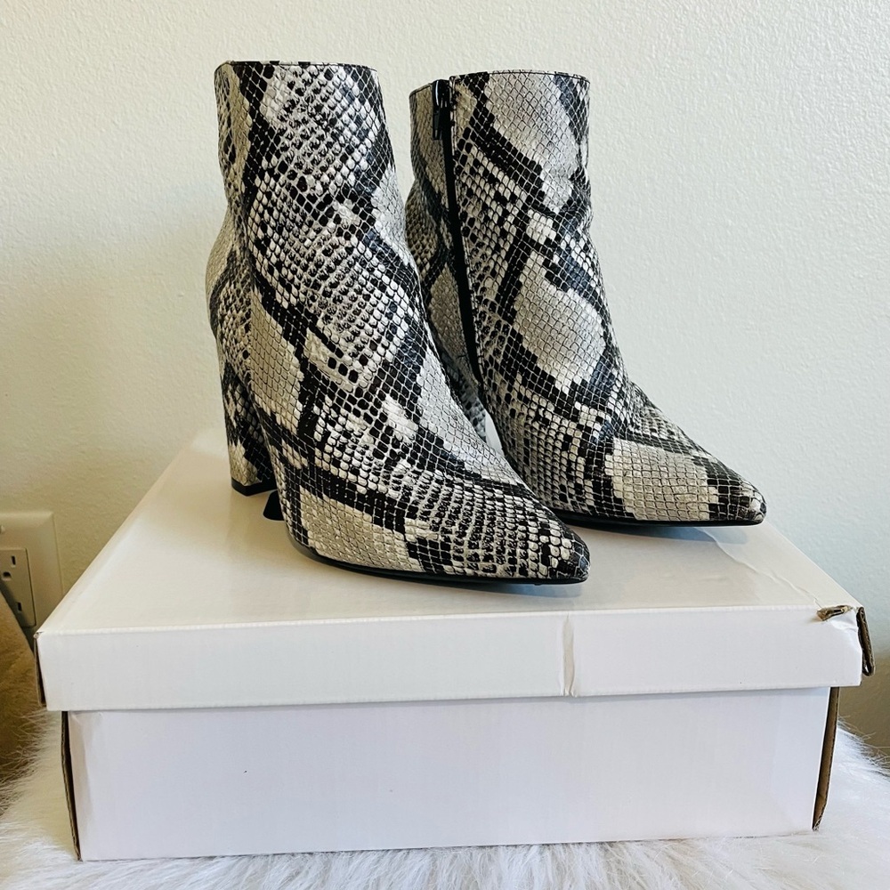 Snakeskin Ankle Boots